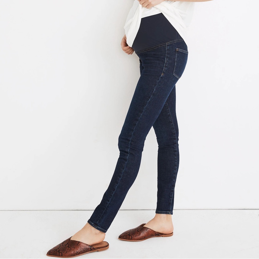 Madewell Maternity Over-the-Belly Skinny Jeans Orland Wash 27
